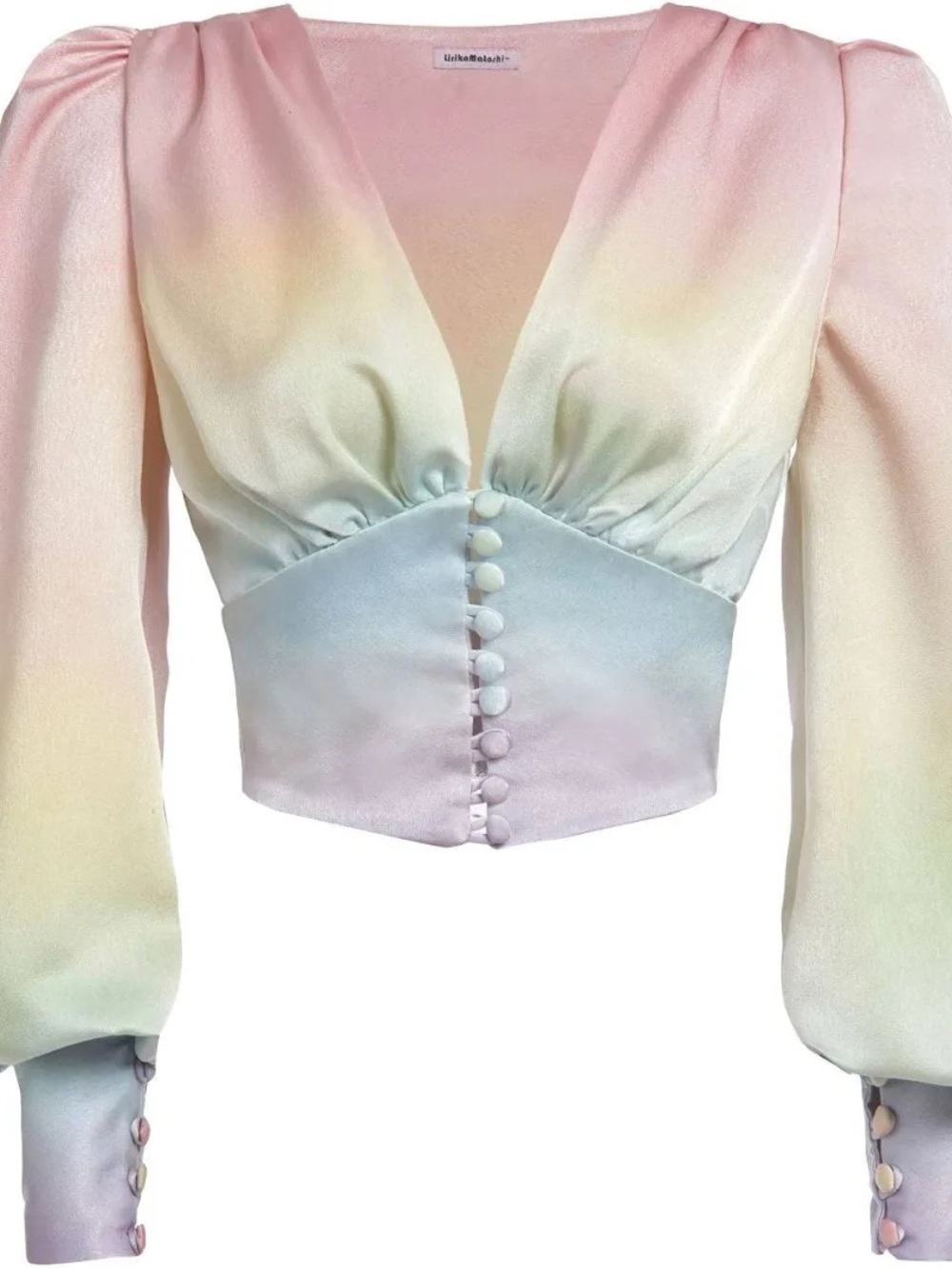 Lirika Matoshi Rainbow Satin Top